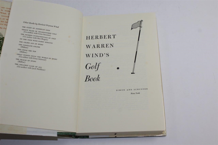 1971 'Herbert Warren Wind's Golf Book' Book in Dust Jacket