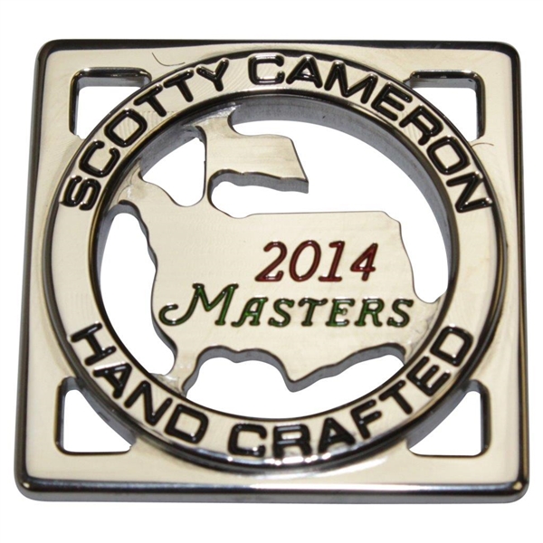 2014 Masters Tournament Ltd Ed Scotty Cameron Square Ball Marker in Original Box