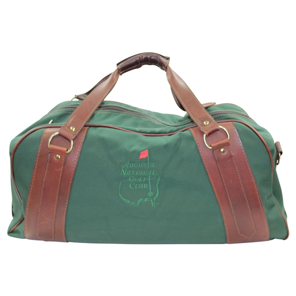 Classic Augusta National Golf Club Belding Large Leather & Canvas Duffel Bag