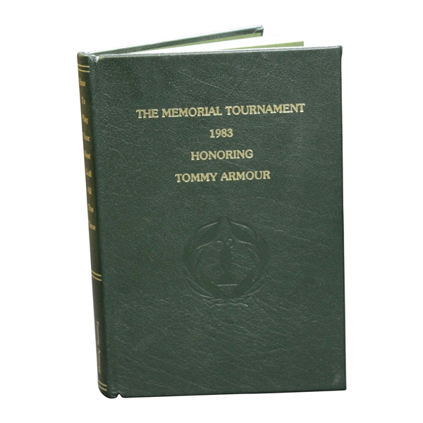 1983 The Memorial Tournament Ltd Ed Book Honoring & Dedicated to Tommy Armour #166/280