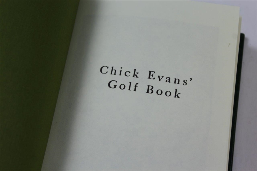 1985 The Memorial Tournament Ltd Ed Book Honoring & Dedicated to Chick Evans #339/425