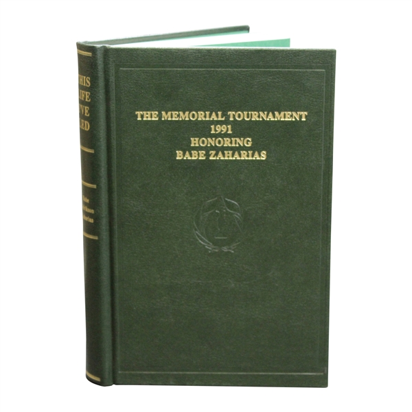 1991 The Memorial Tournament Ltd Ed Book Honoring & Dedicated to Babe Zaharias #50/200