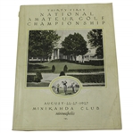 1927 US Amateur Championship at Minikahda Club Program - Bobby Jones Winner