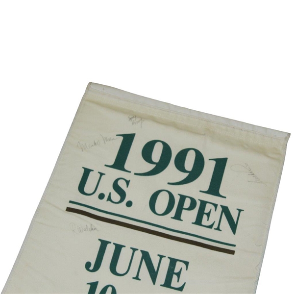 Payne Stewart Signed 1991 US Open at Hazeltine Ltd Ed Course Flown Banner JSA ALOA