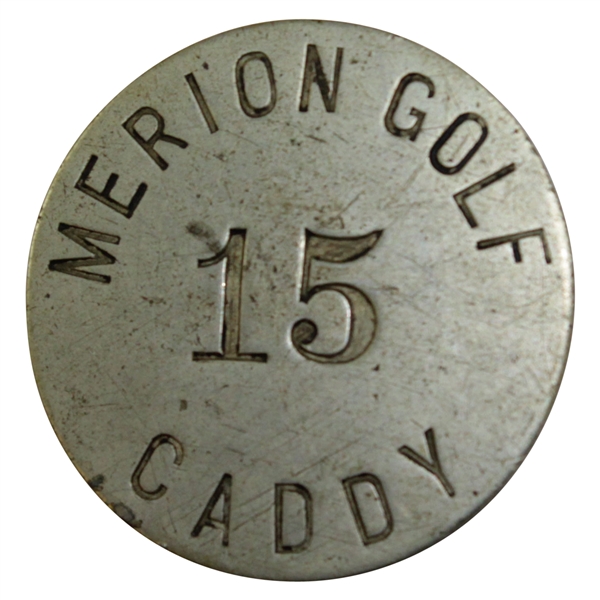 Vintage Merion Golf Caddy Metal Caddy Badge #15