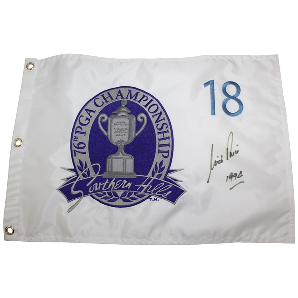Nick Price Signed Embroidered PGA Championship at Southern Hills Flag with 1994 JSA ALOA