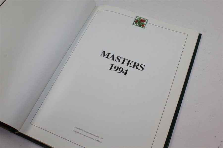 1994 & 1995 Masters Tournament Annuals