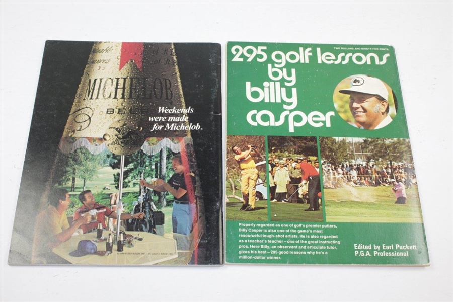 Eight (8) Signed 1970's Signed Golf Programs - Aaron, Barber, Nichols, & more JSA ALOA