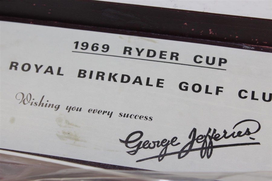 1969 Ryder Cup at Birkdale Two Logo Dated Red & Yellow Golf Gloves in Presentation Box