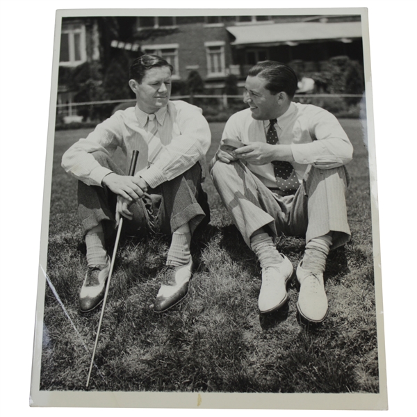 Byron Nelson & Sam Parks US Open at Balustrol 1936 A.P. Wire Photo 6/2/1936