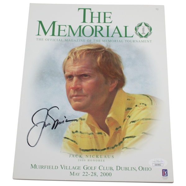 Jack Nicklaus Signed 2000 The Memorial Tournament Program JSA #KK05962