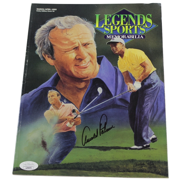 Arnold Palmer Signed 1993 Legends Sports Memorabilia Magazine JSA #LL94673