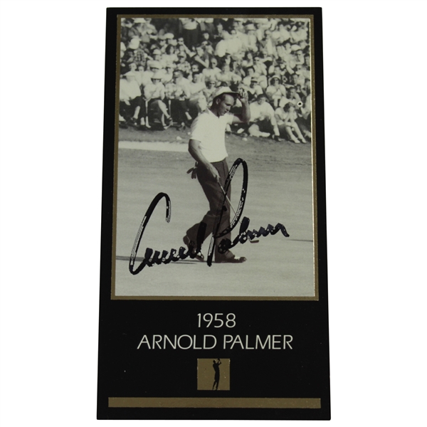Arnold Palmer Signed Champions of Golf 1958 Masters Collection GSV Card - 1993 JSA #HH62590