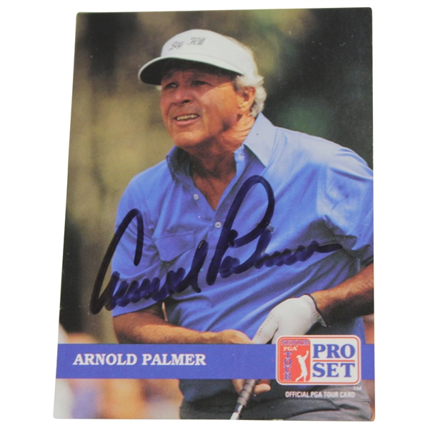 Arnold Palmer Signed Senior Pro Set Card JSA #LL94697