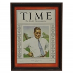 Bobby Jones Sept 22 1930 TIME Magazine with Jones on Cover - Framed