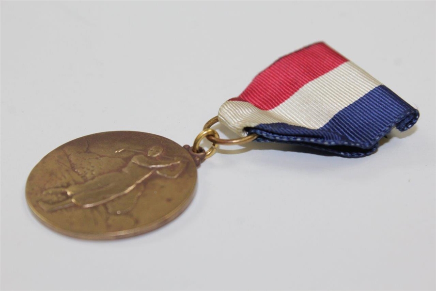 Vintage Hole-In-One Medal Presented by Makers of U.S. Golf Balls Medal with Ribbon