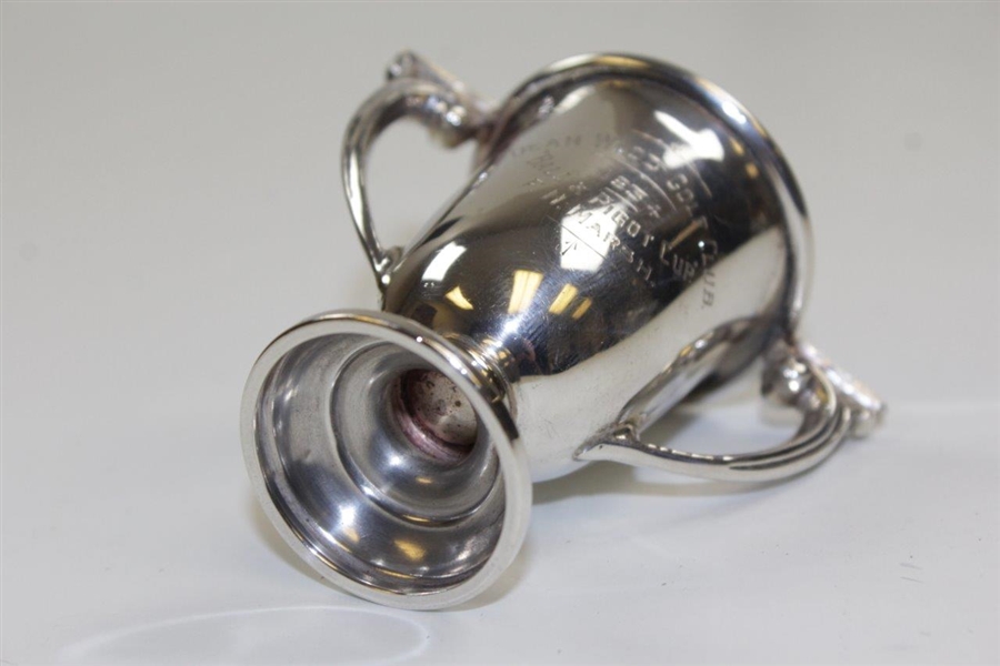1934 Dean Wood Golf Club’s Prestigious Pignot Cup - Hallmarked English Sterling Silver 2 Handled Trophy Cup