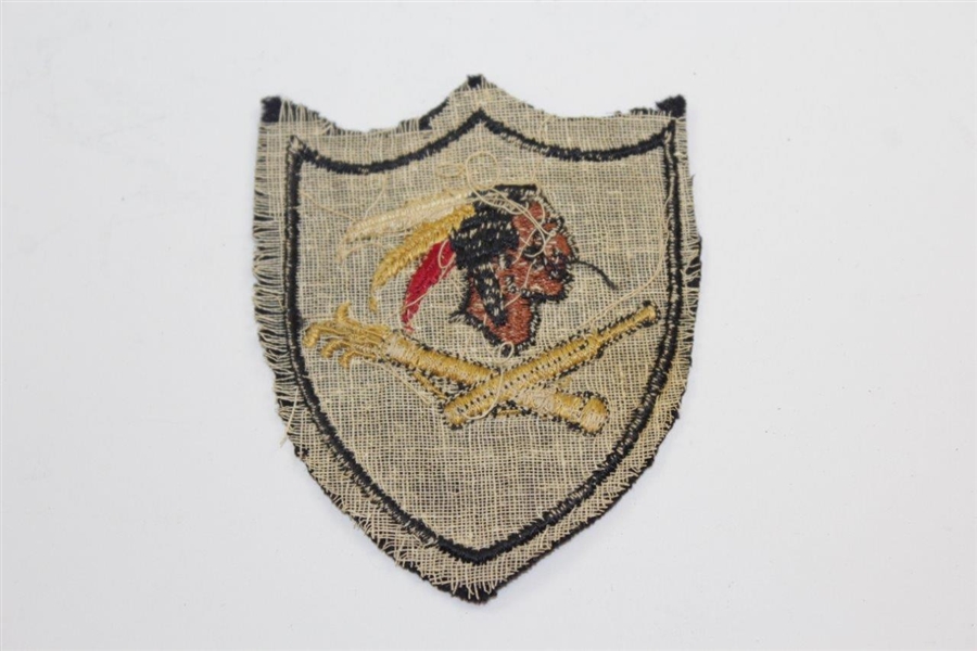 Vintage Blazer Crest with Golf Clubs & Cricket - Possible Early Philadelphia Cricket Club