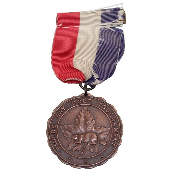 1941 Empire Day Golf Tournament Maple Leaf Fund Medal with Bar & Ribbon