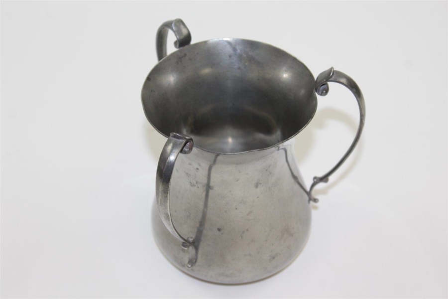1900 Oakley Country Club Mixed Foursome Best Net Pewter Three-Handle Tankard Trophy