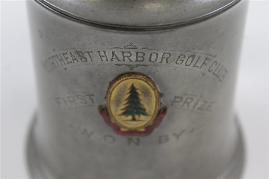 Northeast Harbor Golf Club First Prize Pewter Tankard Trophy