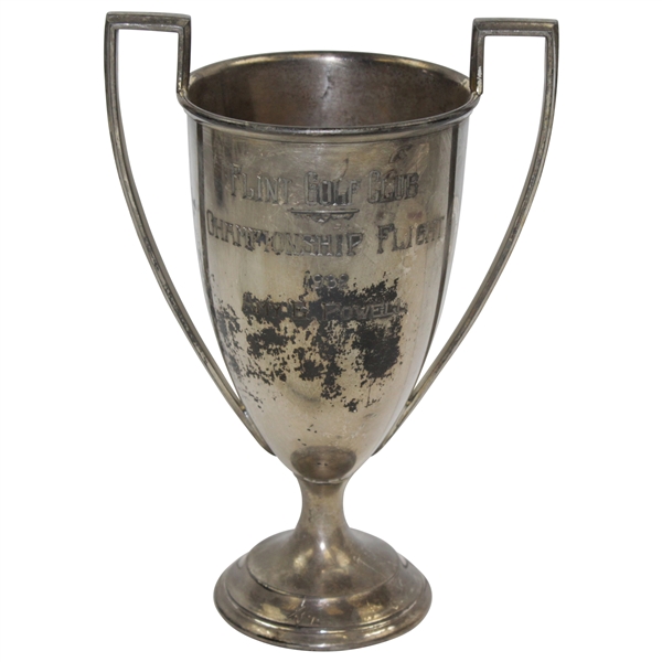 1932 Flint Golf Club Championship Flight 2-Handle Trophy Won by Amy E. Powell