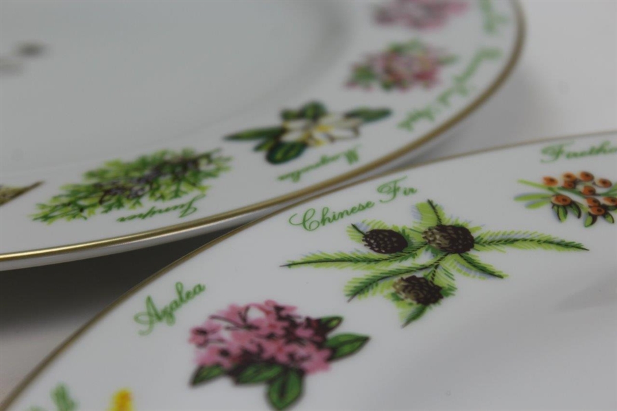 2015 Augusta National Golf Club Ltd Ed Employee Masters Gift Tiffany & Co Beautification Plates In Box with Card
