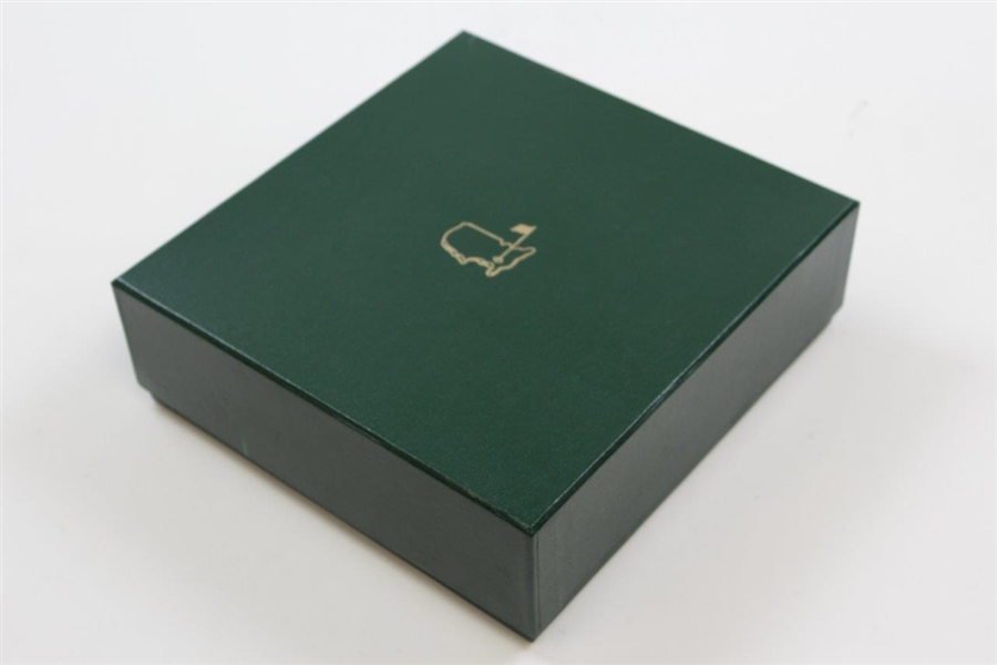 2012 Augusta National Golf Club Ltd Ed Employee Masters Gift Burlwood Box In Bag with Card
