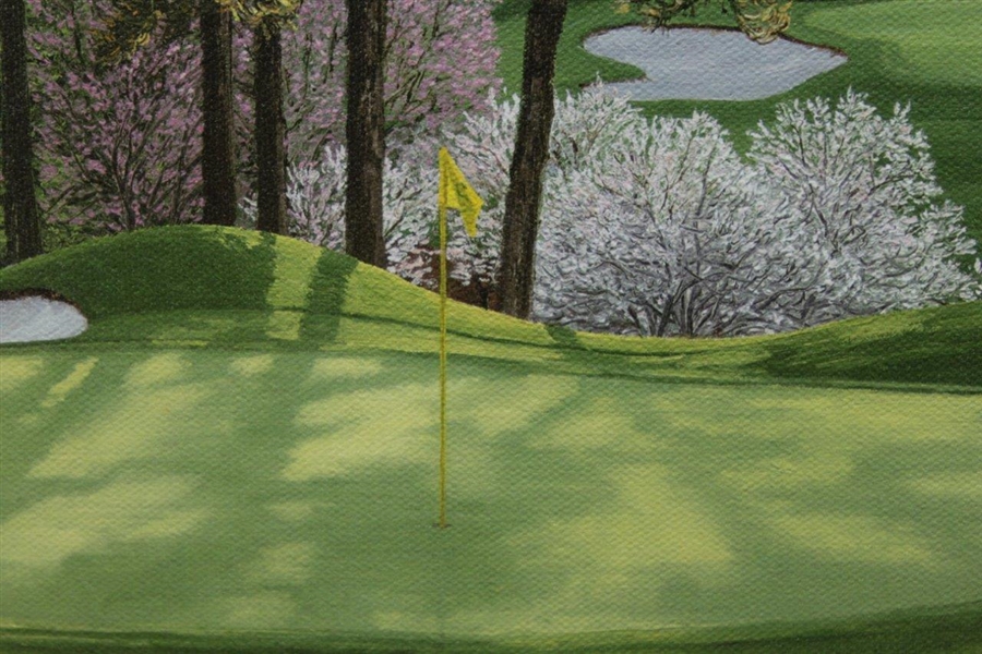 2000 Augusta National Golf Club Ltd Ed Masters Employee Gift Linda Hartaugh Framed Print - Hole No. 4