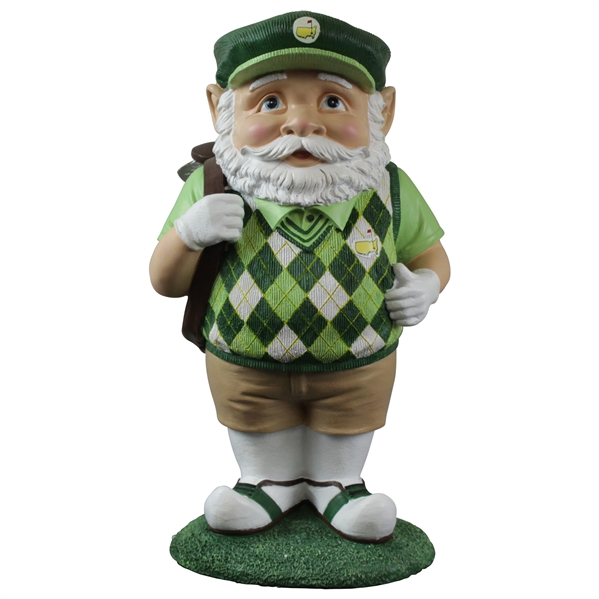 2018 Masters Tournament Ltd Ed Golfer Gnome with Argyle Sweater In Original Box