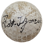 Robert Bobby T. Jones, Jr. Signed Spalding Mesh Pattern Golf Ball with Provenance JSA FULL #98454BB