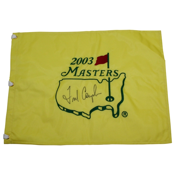 Fred Couples Signed 2003 Masters Embroidered Flag - Full Signature JSA ALOA