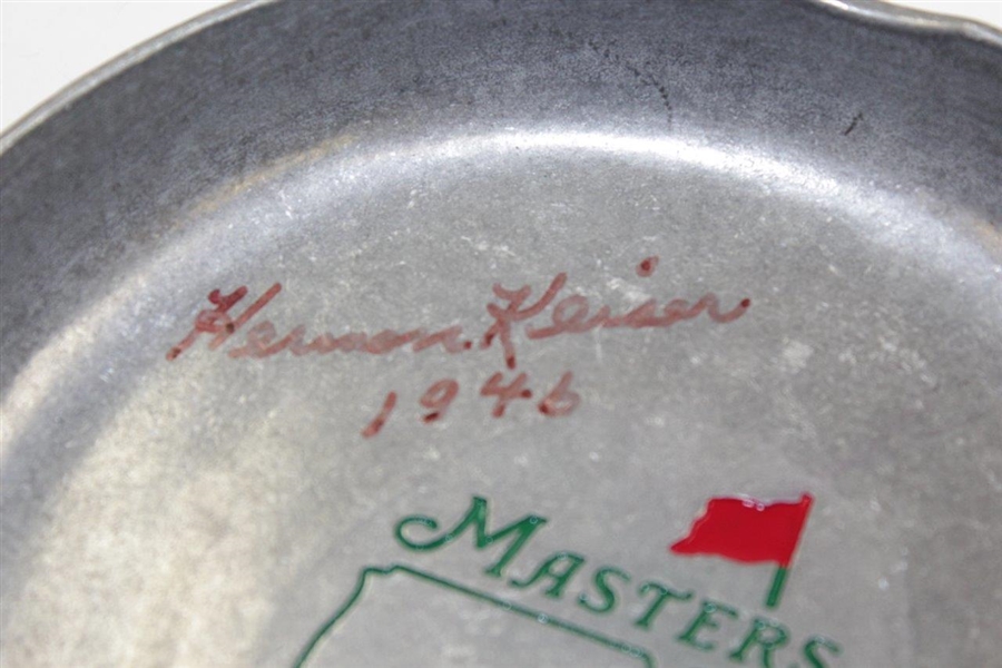 Herman Keiser Signed Masters Pewter Putting Cup with Year Won Notation JSA ALOA