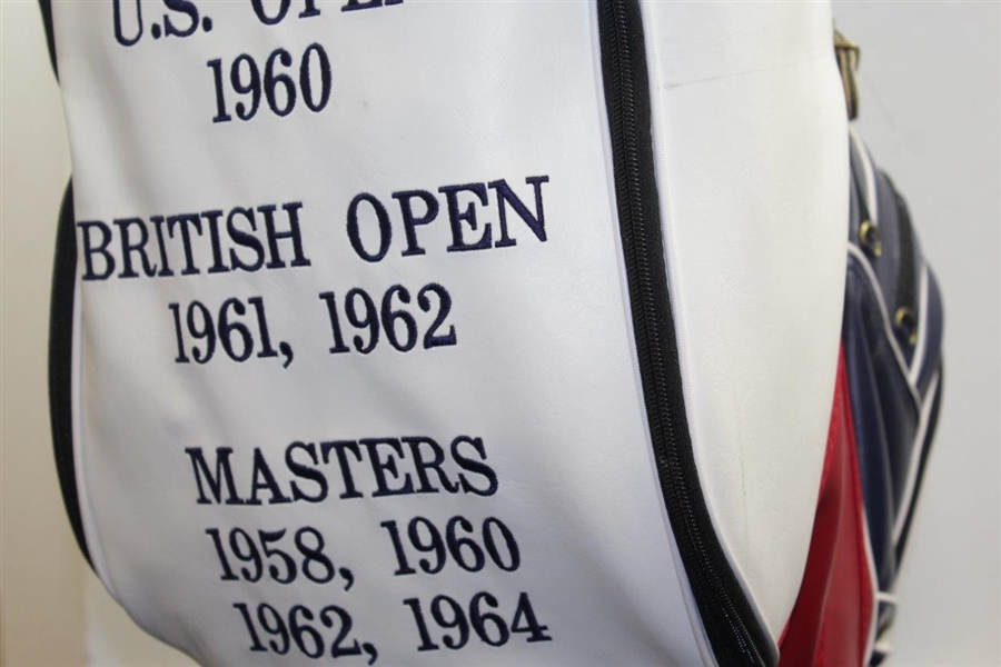 Arnold Palmer Signed Career Major Victories Full Size Gemini Golf Bag JSA ALOA