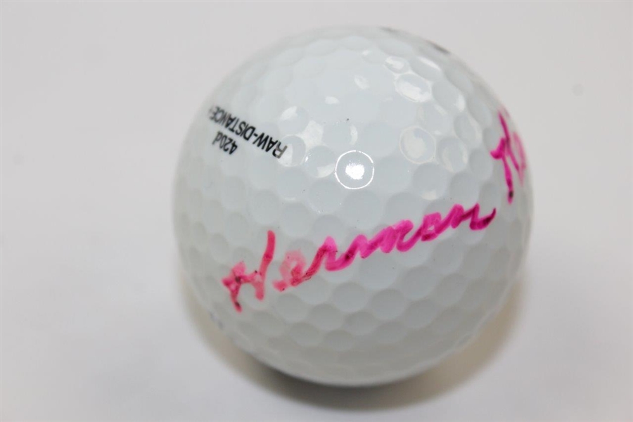 Herman Keiser Signed Masters Logo Slazenger Golf Ball JSA ALOA