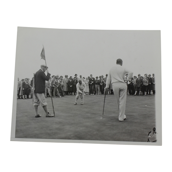 1932 Walter Hagen & Gene Sarazen 'Match Play with Francis Ouimet and Jess Sweetser' Wire Photo