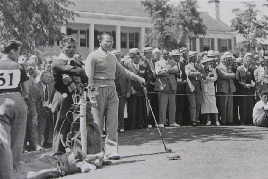 1937 Sam Snead Early 'Breakout Golf Star at the U.S. Open' Action Wire Photo