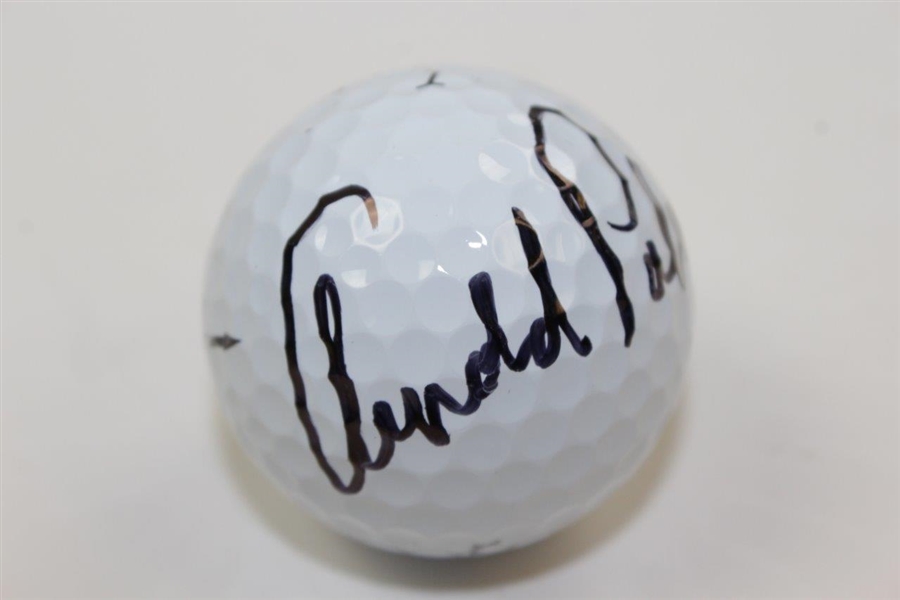 Arnold Palmer Signed Masters Logo Titleist Golf Ball JSA ALOA