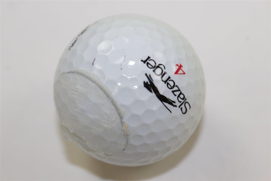 Nick Faldo Signed Masters Logo Slazenger Golf Ball JSA ALOA
