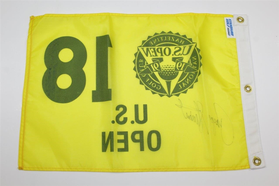 Payne Stewart Signed 1991 US Open at Hazeltine Yellow Screen Flag JSA ALOA 