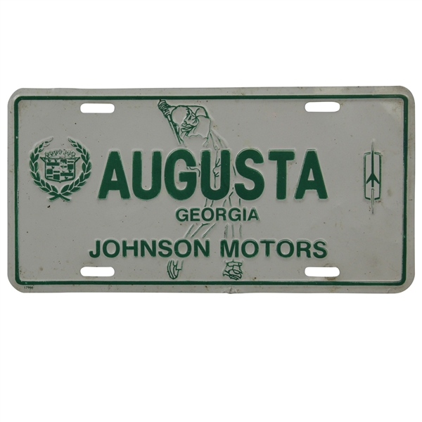 Classic Augusta Georgia Johnson Motors License Plate