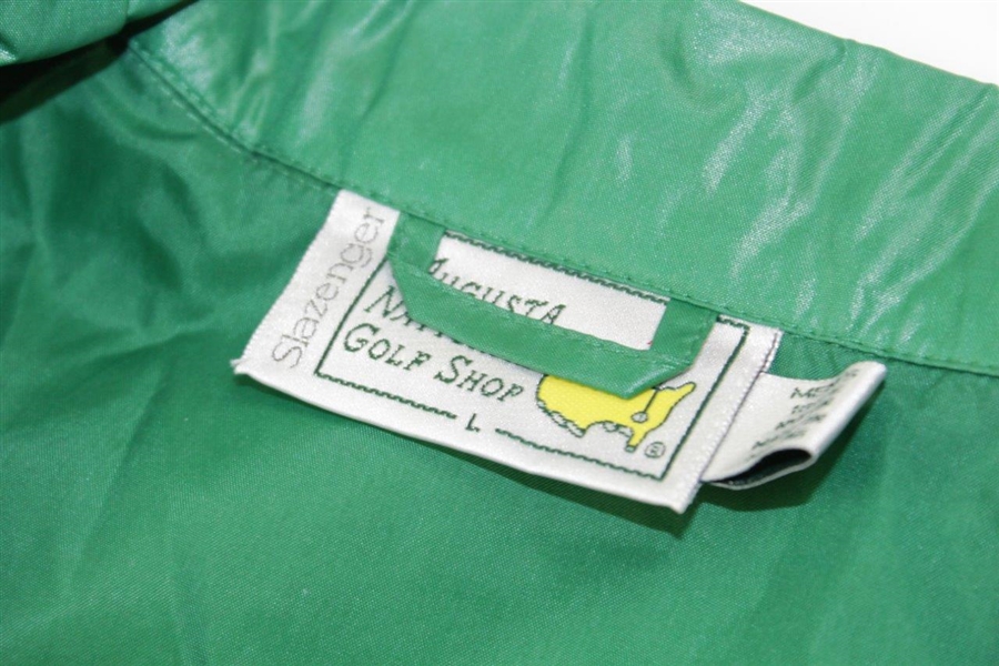 Unique Masters Tournament Green Rain Suit from Augusta National GC Store