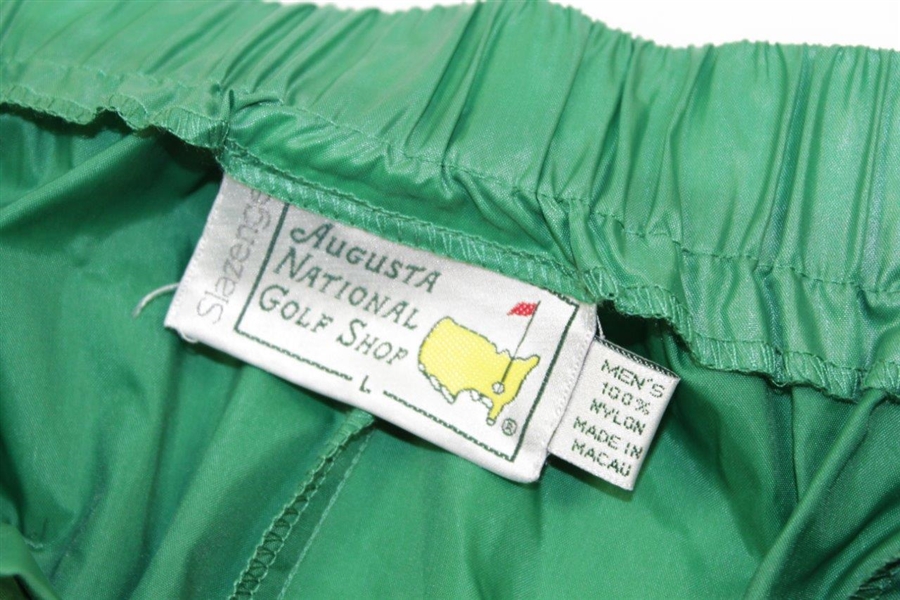 Unique Masters Tournament Green Rain Suit from Augusta National GC Store