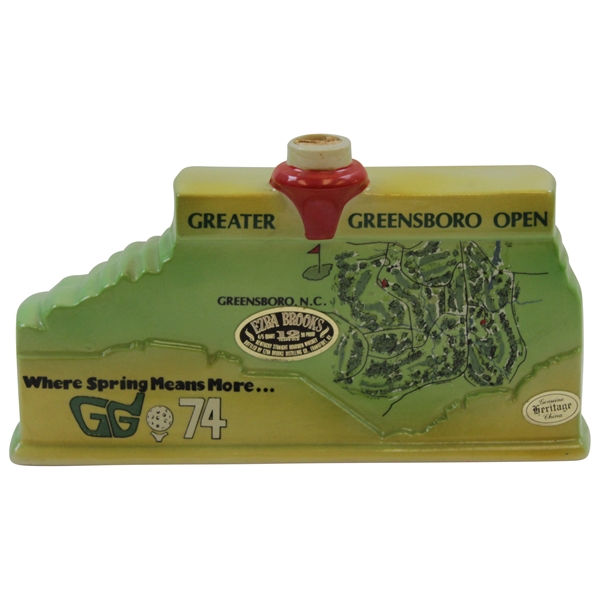 1974 Greater Greensboro Open Porcelain Decanter