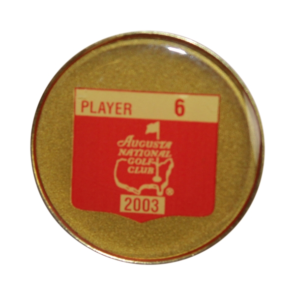 Charles Coody's 2003 Masters Tournament Contestant Badge #6