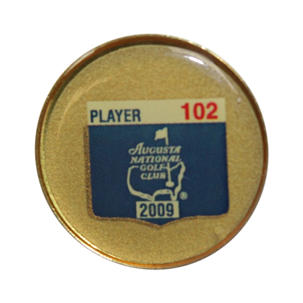 Charles Coody's 2009 Masters Tournament Contestant Badge #102