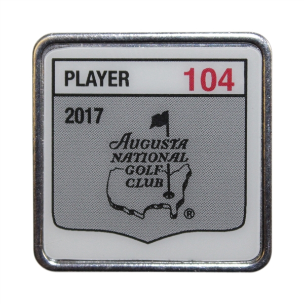 Charles Coody's 2017 Masters Tournament Contestant Badge #104