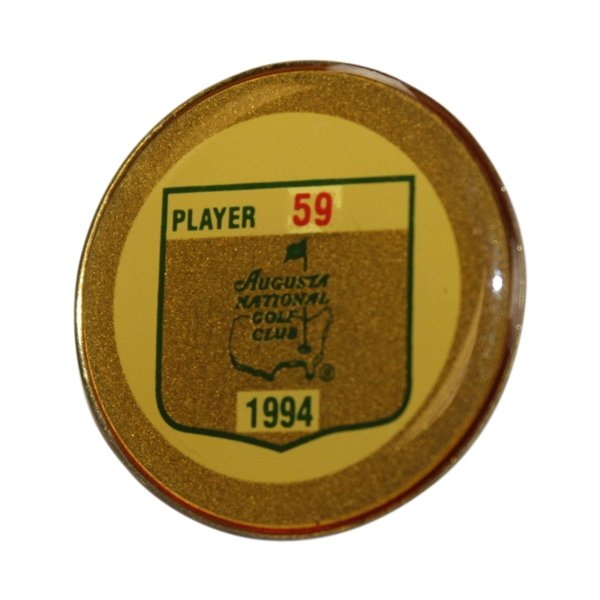 Charles Coody's 1994 Masters Tournament Contestant Badge #59