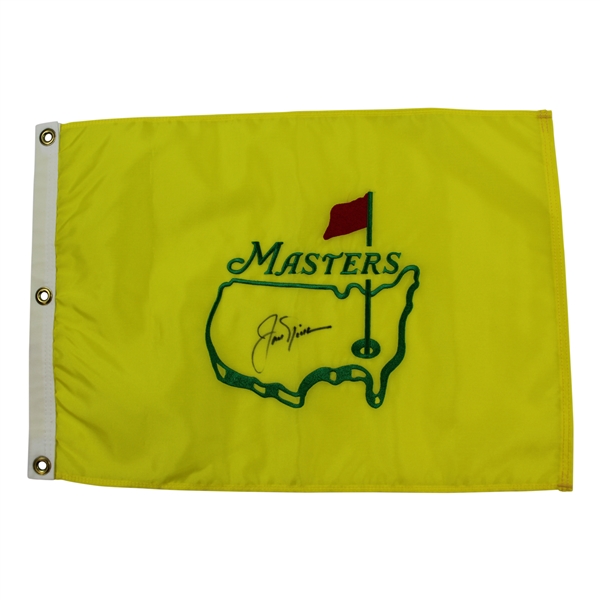 Jack Nicklaus Signed Undated Masters Par-Aide Embroidered Flag - Charles Coody Collection JSA ALOA