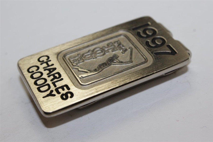 Charles Coody's Personal 1997 PGA Tour Money Clip/Badge